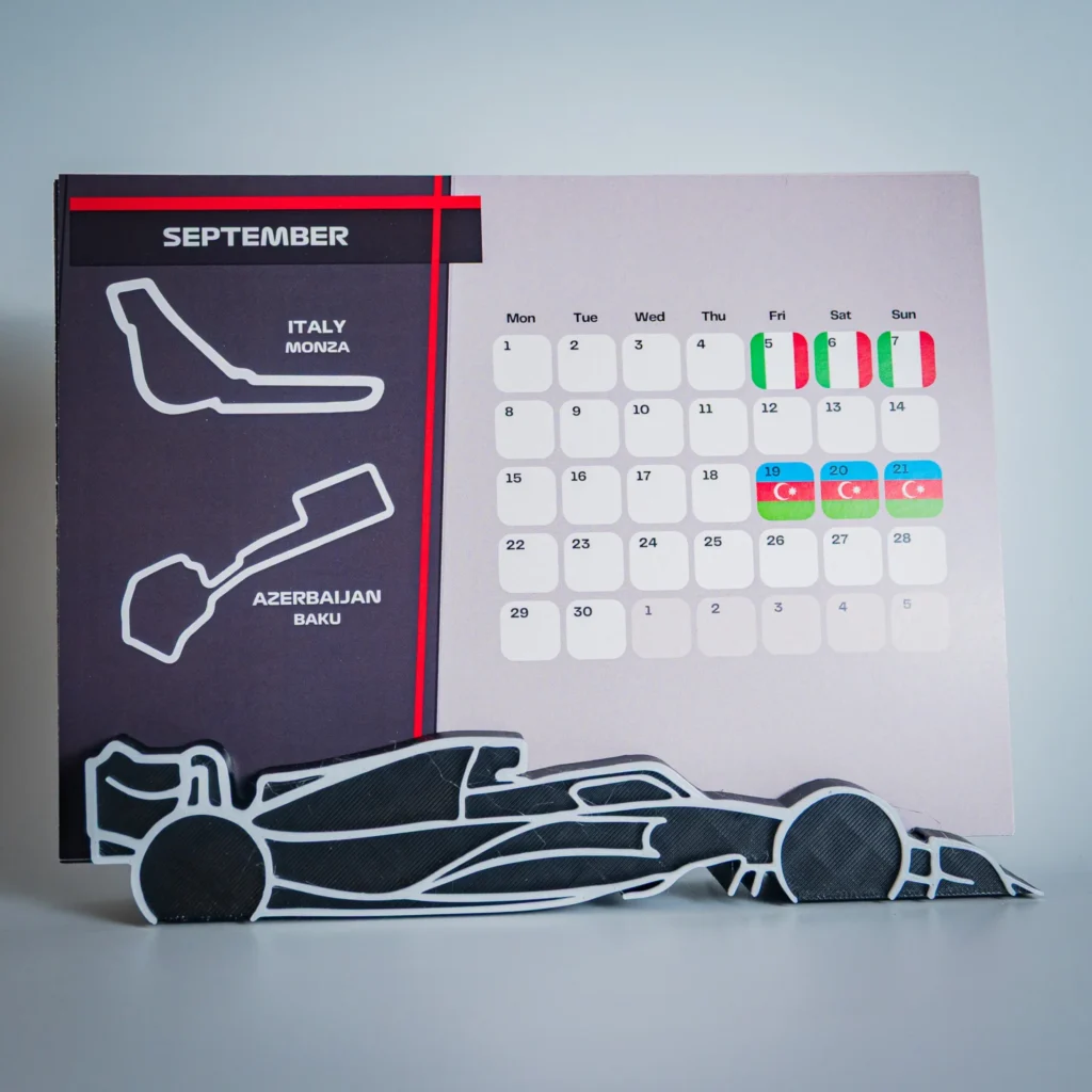 Calendar Formula1 harti